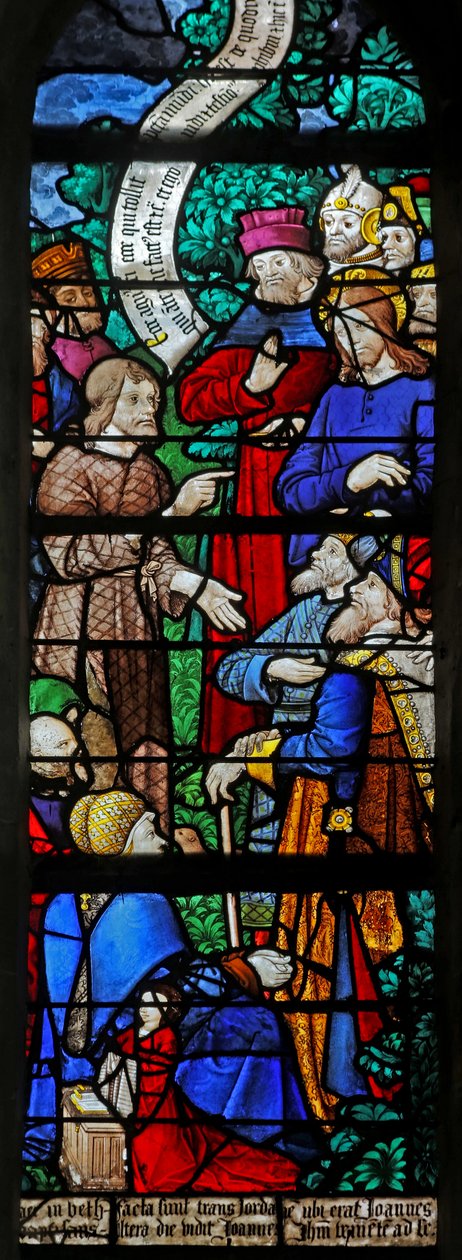 Window depicting St John the Baptist Preaching Christ