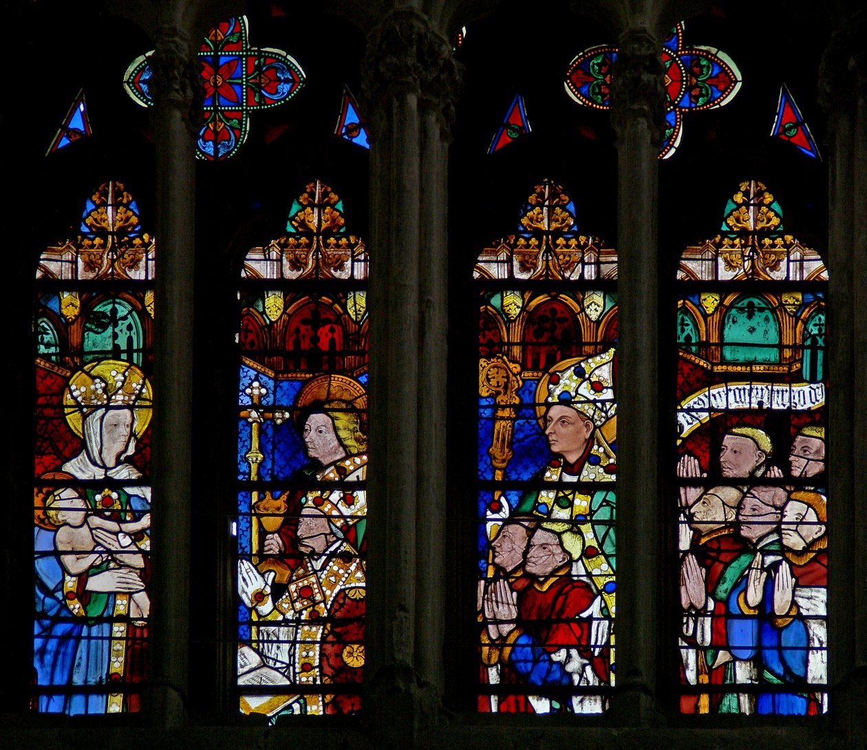 Window depicting the Virgin and Child by French School