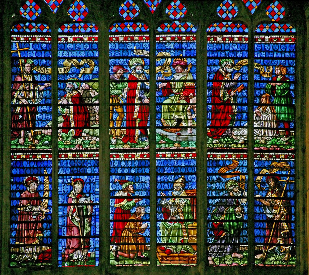 Window depicting the St Peter and St Paul Window by French School