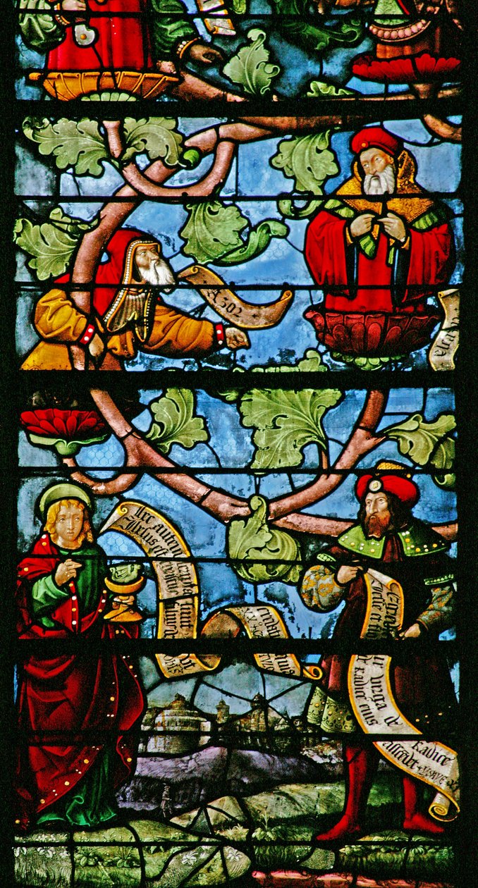 Window depicting Prophets on the Tree of Jesse by French School