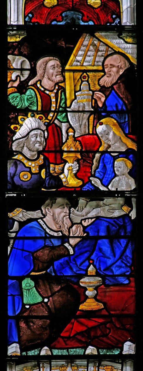 Window depicting the Adoration of the Magi by French School