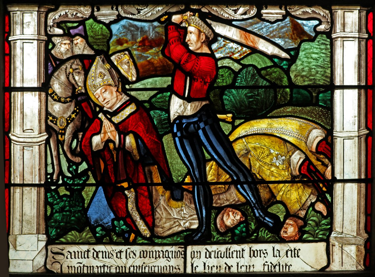 Window W31 Depicting the Beheading of St Denis by French School