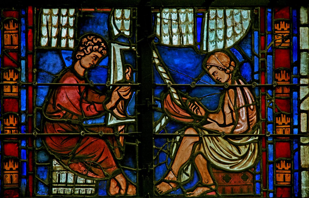 Window 37 depicting the furriers by French School