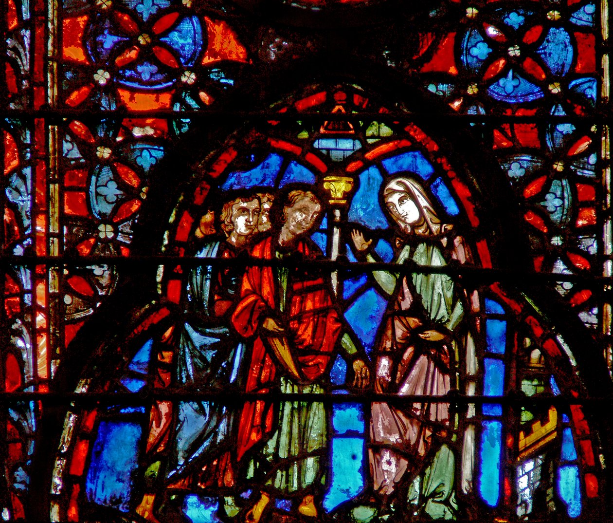 The Prostitute Rahab with the Spies. Josh 2 by French School