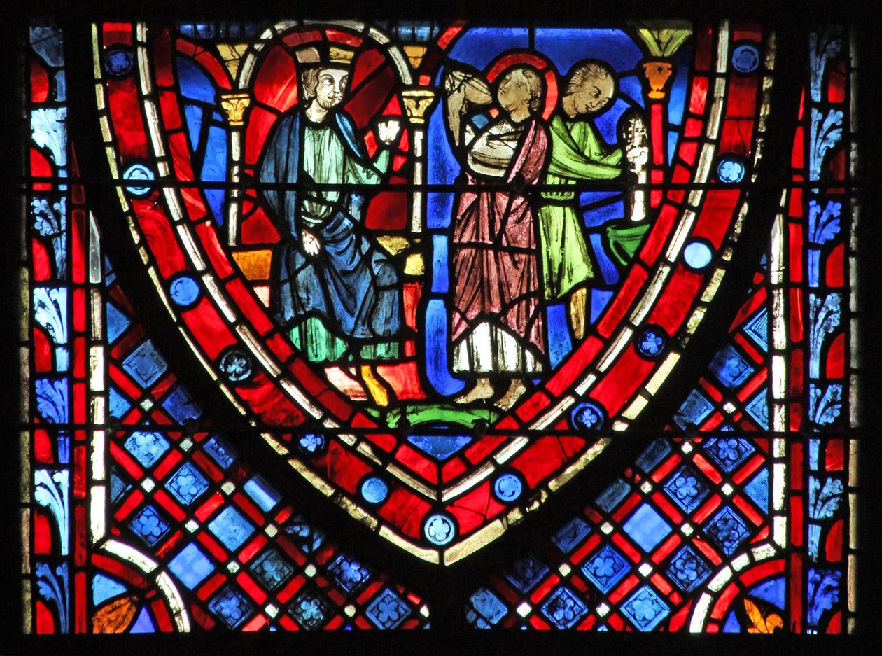 St John and the Poisoned Cup by French School