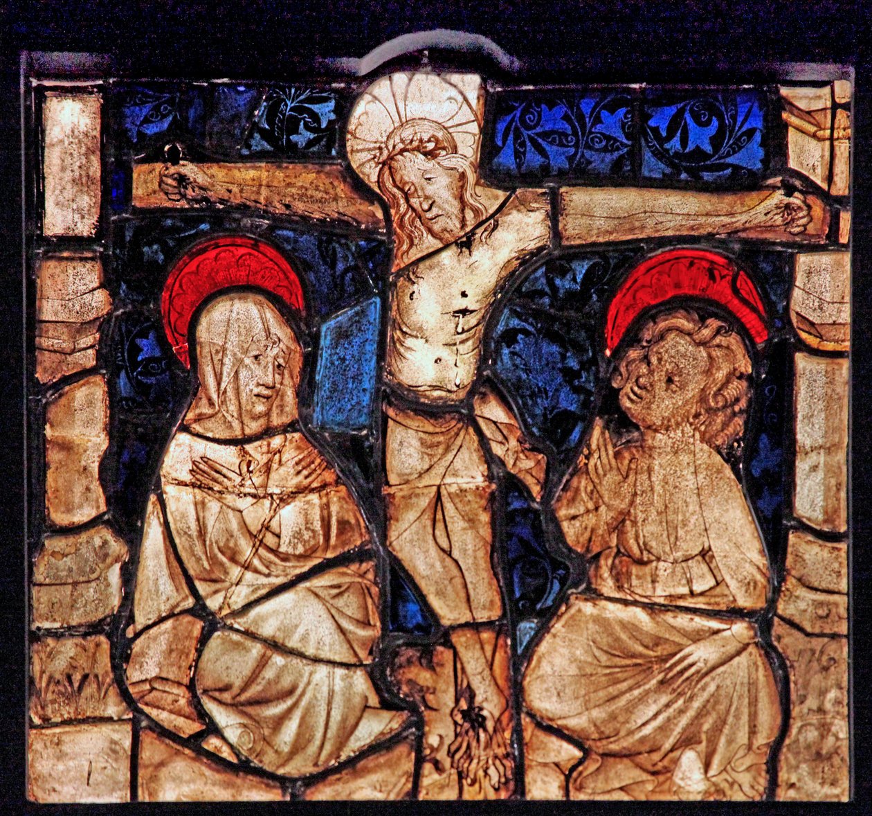 Window w7 Depicting the Crucifixion by French School