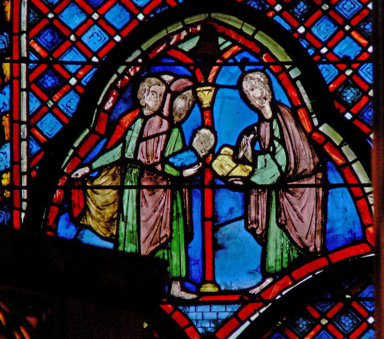 St John the Baptist: His Father Zacharias Writes the Name of His Son by French School