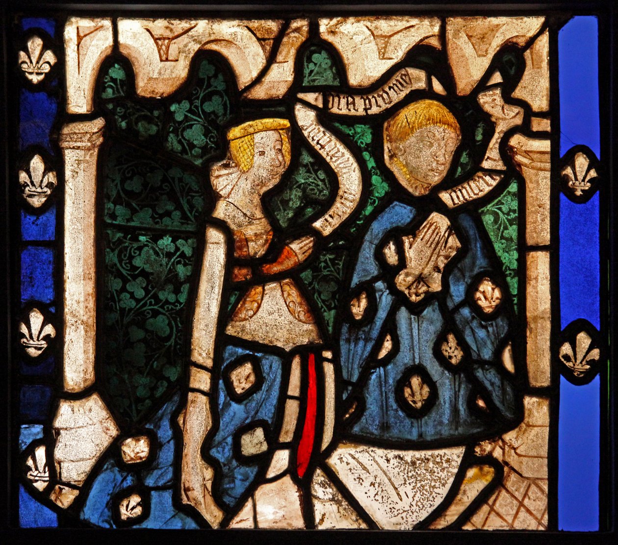 Window w9 Depicting Donors by French School