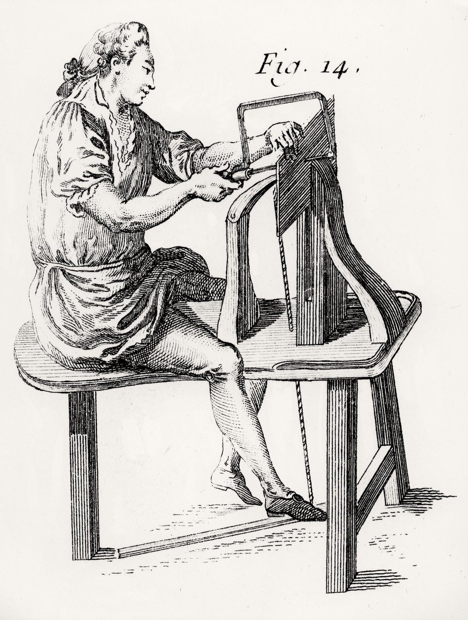 Woodworker, from L'Art du Menuisier by Andre Jacob Roubo
