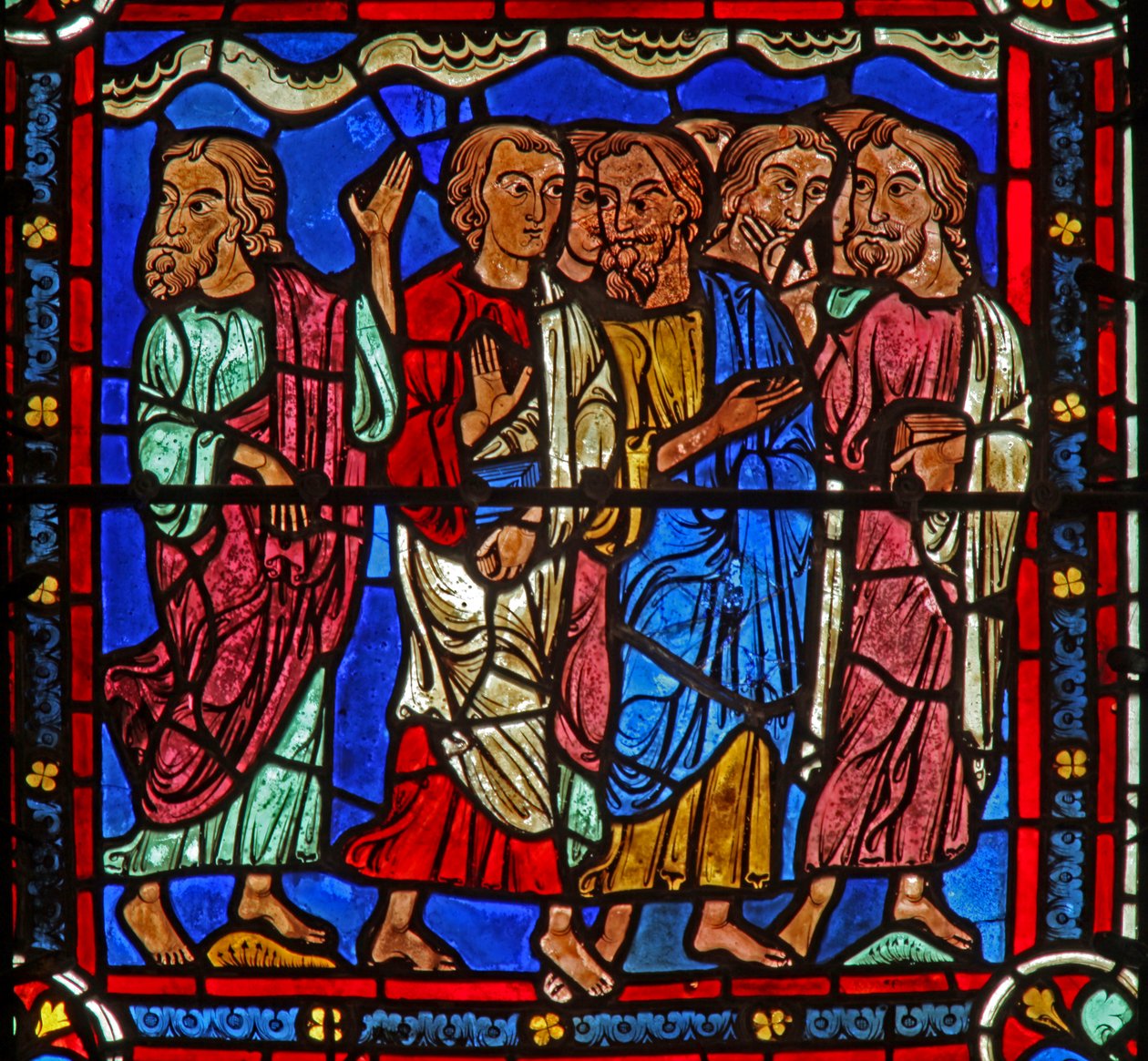Group of people by French School