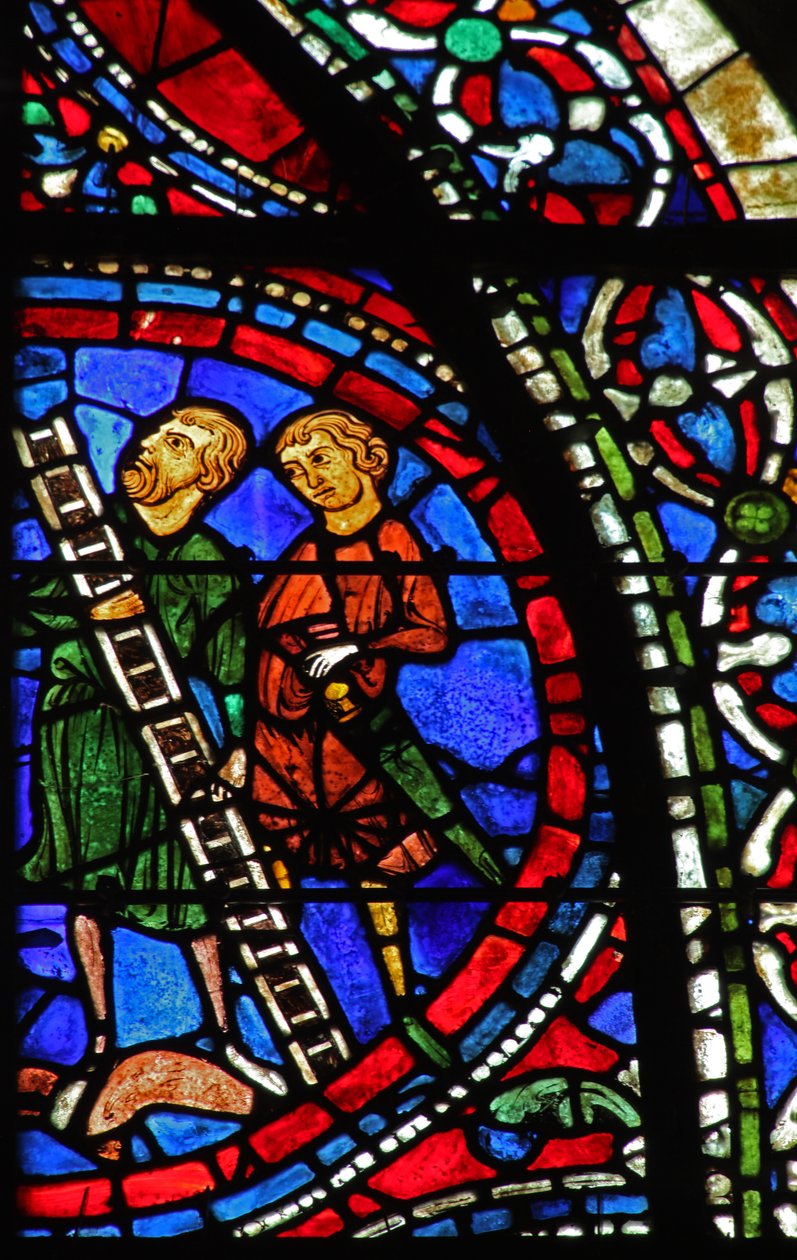 Men with a Ladder at the Crucifixion by French School
