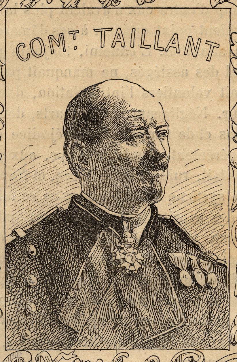 Portrait of French Commanding Officer Pierre Taillant - 1870-71 by French School