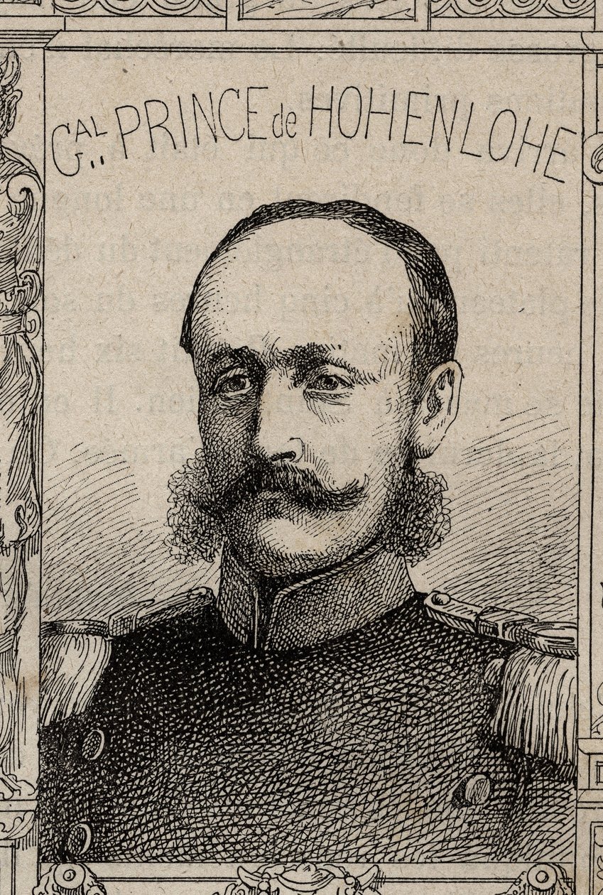 Portrait of German General Clovis de Hohenlohe-Schillingsfurst - 1870-71 by French School