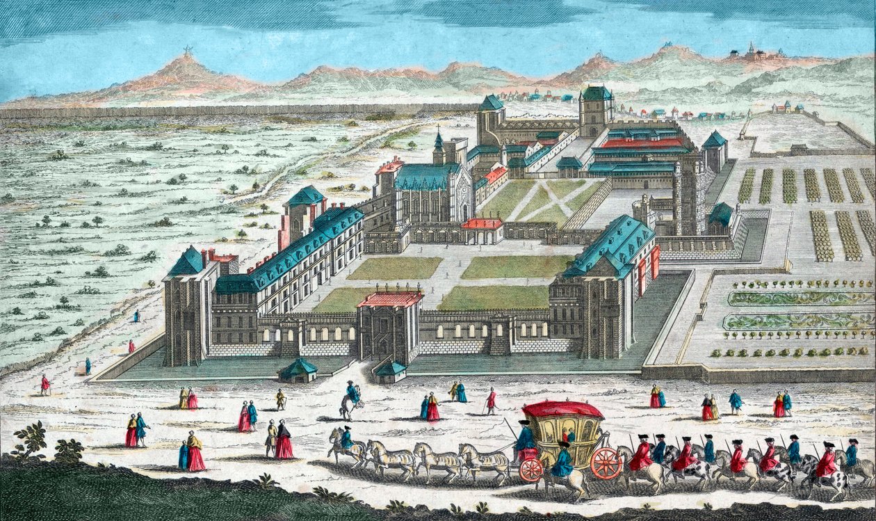 View of the Chateau de Vincennes - Chateau de Vincennes near Paris, bird