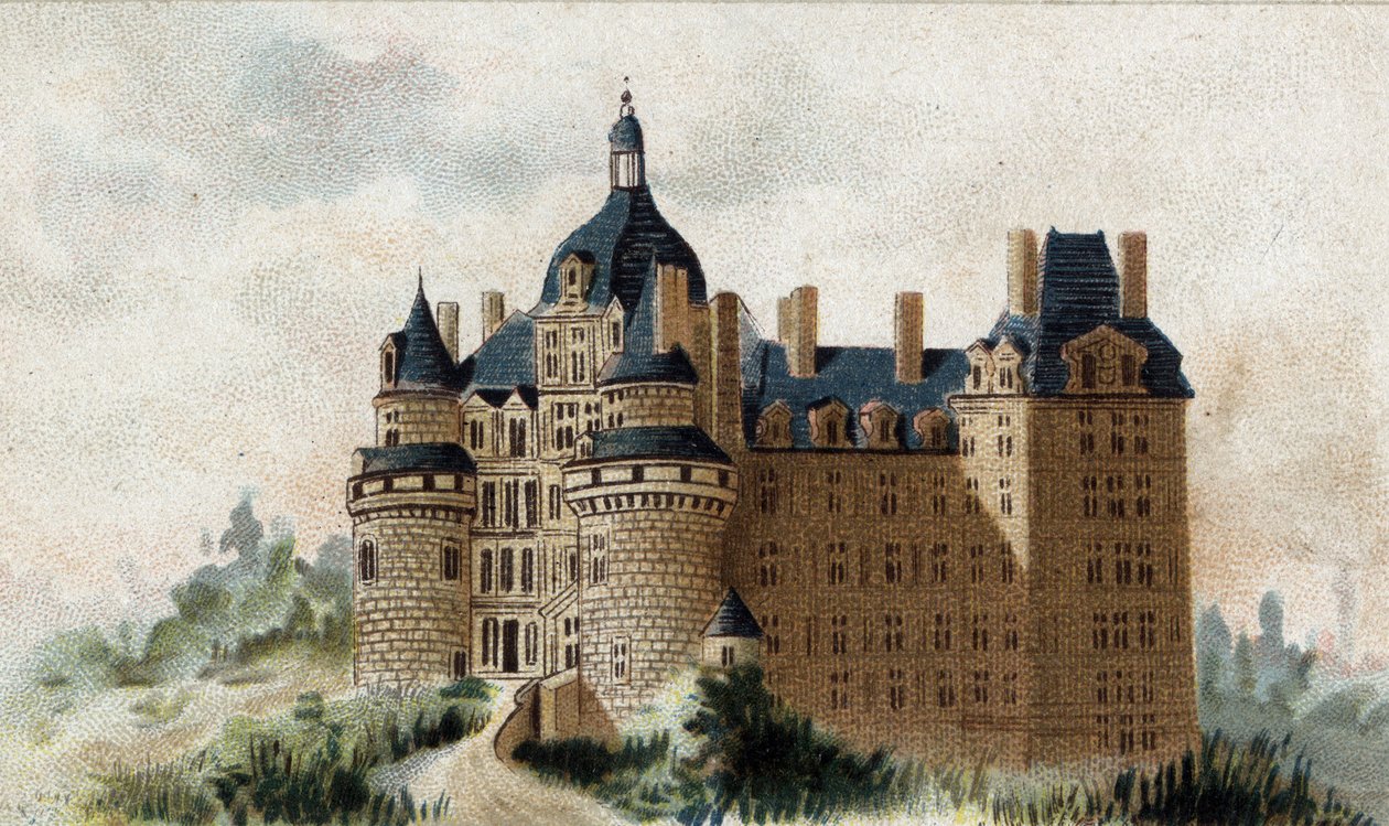 View of the Castle of Brissac (Maine et Loire) by French School
