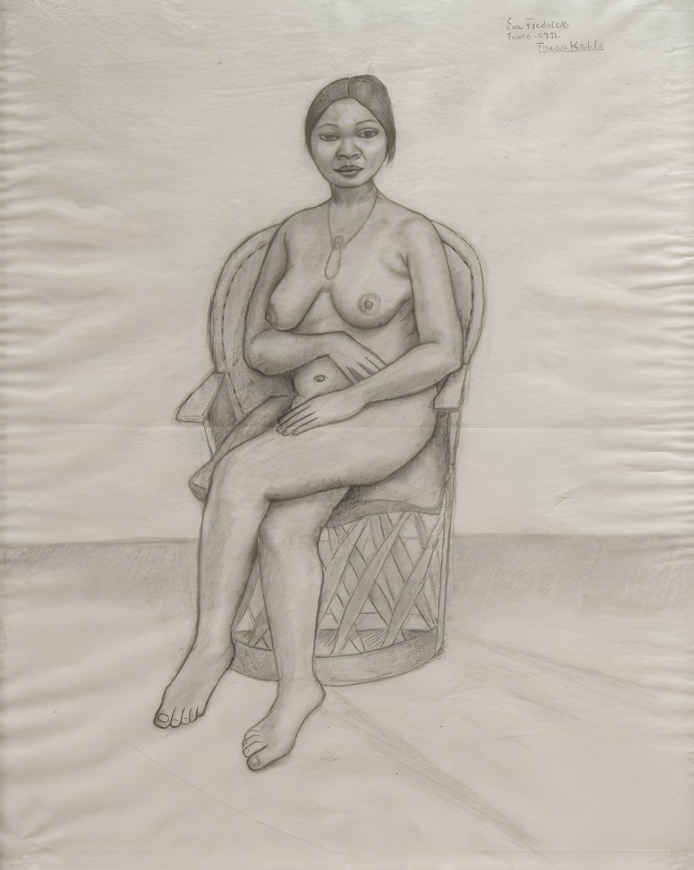 Eva Frederick Nude by Frida Kahlo