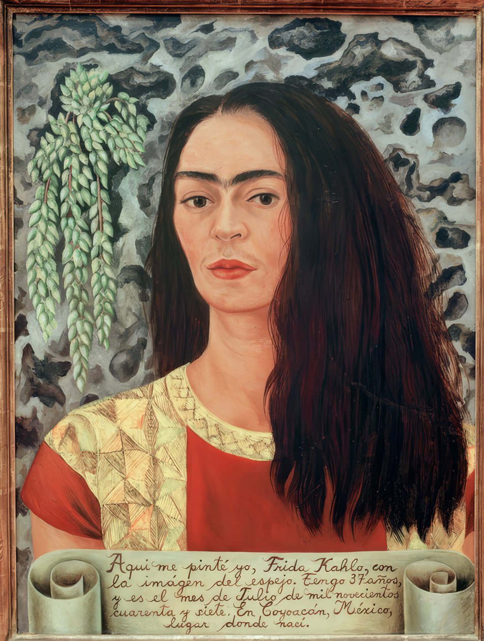 Self-Portrait with Loose Hair by Frida Kahlo