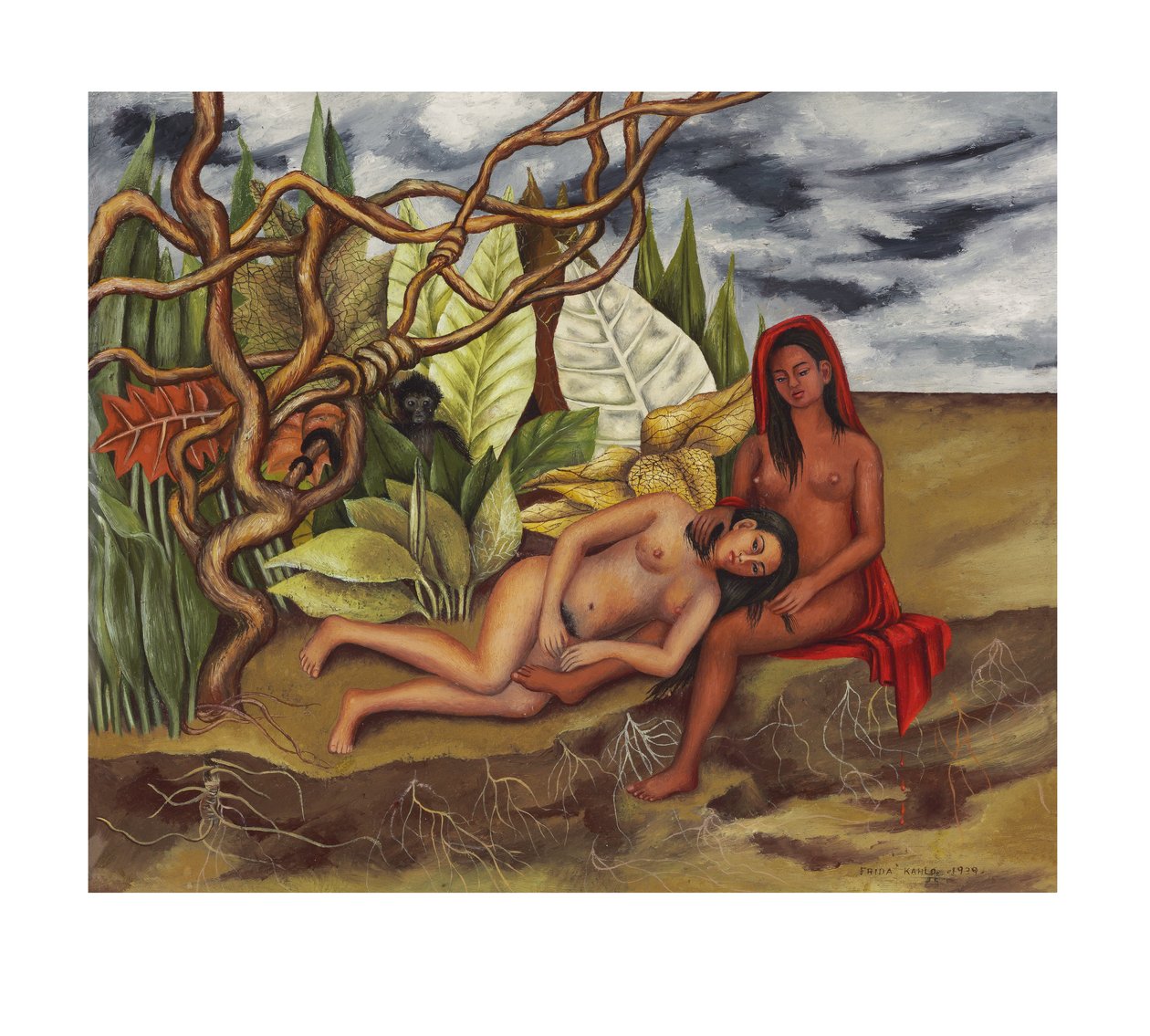 The Land Itself or Two Naked in the Jungle by Frida Kahlo
