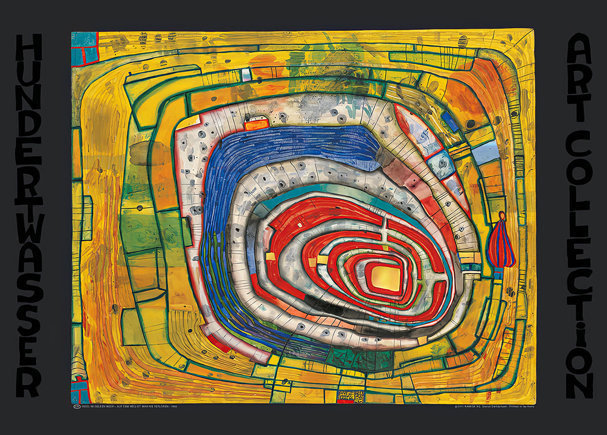 Island in the Yellow Sea - On the Way One is Never Lost by Friedensreich Hundertwasser