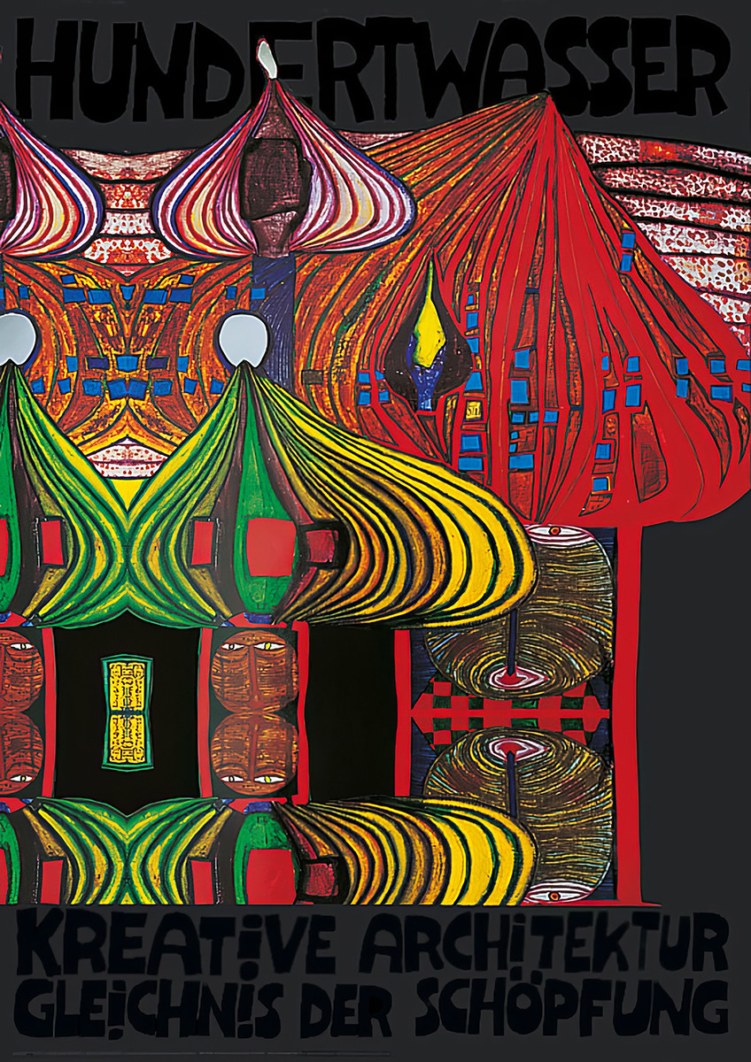 Creative Architecture - Parable of Creation by Friedensreich Hundertwasser