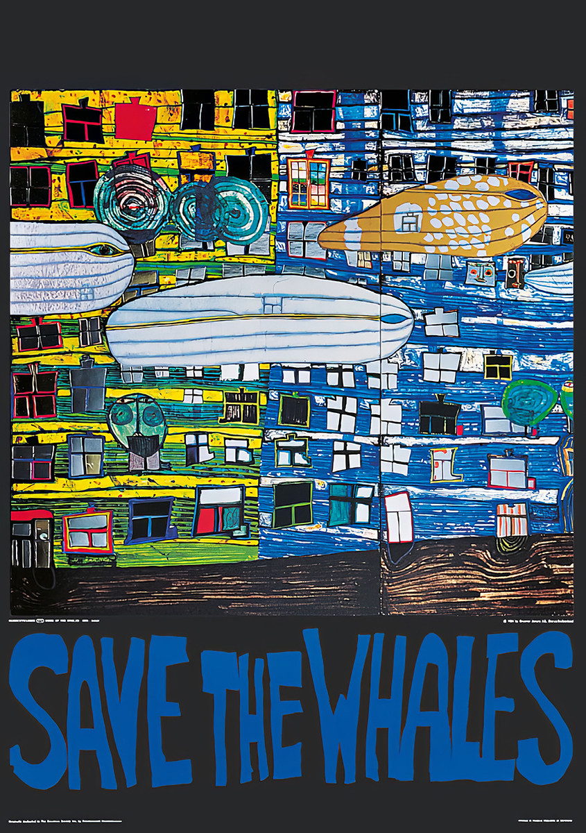 Save the Whales by Friedensreich Hundertwasser