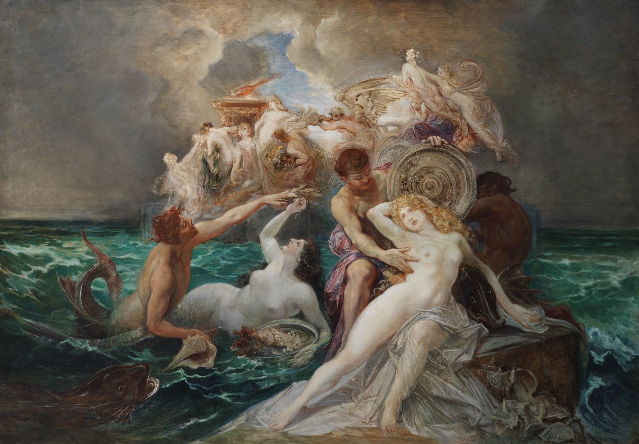 Poseidon and the Nereids by Friedrich Ernst Wolfrom