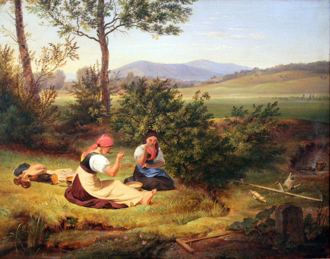 Midday Rest (Salzburg Landscape) by Friedrich Philipp Reinhold