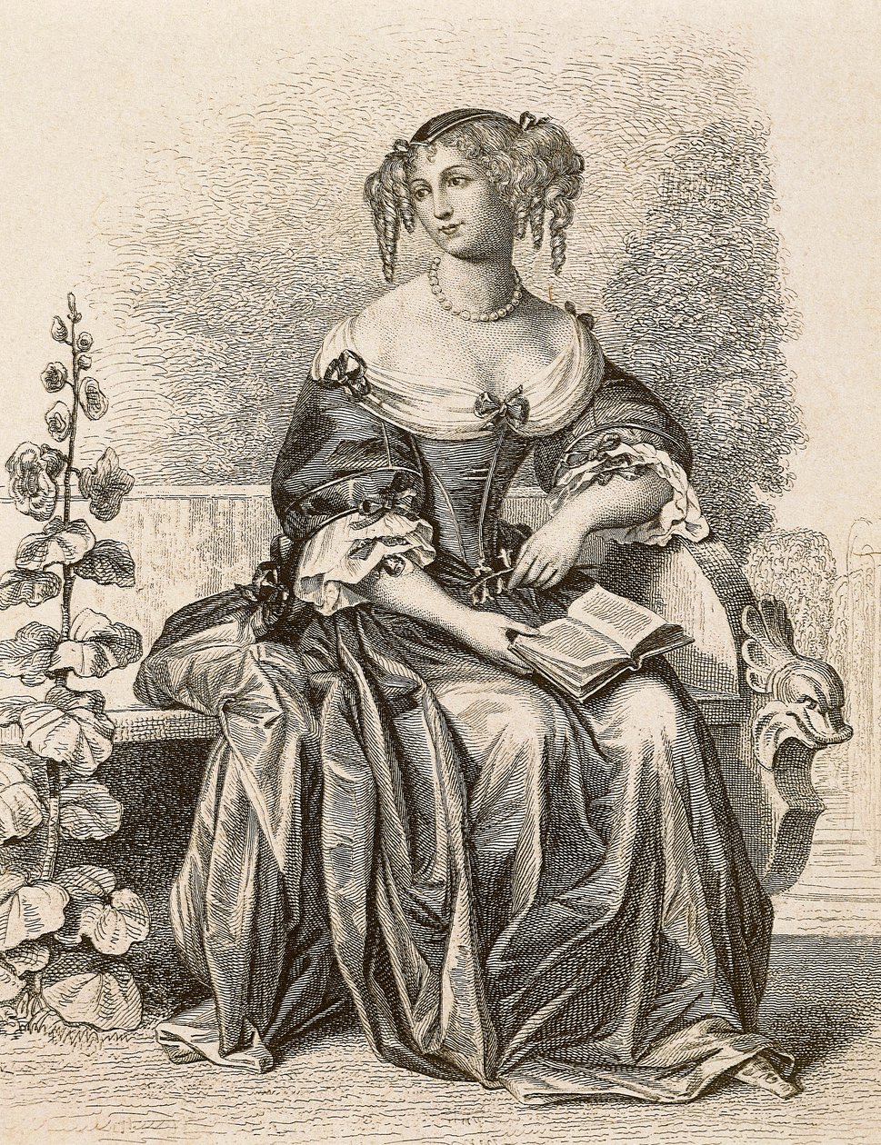 Portrait of Madame de Sevigne by Friedrich (after) Bouterwek