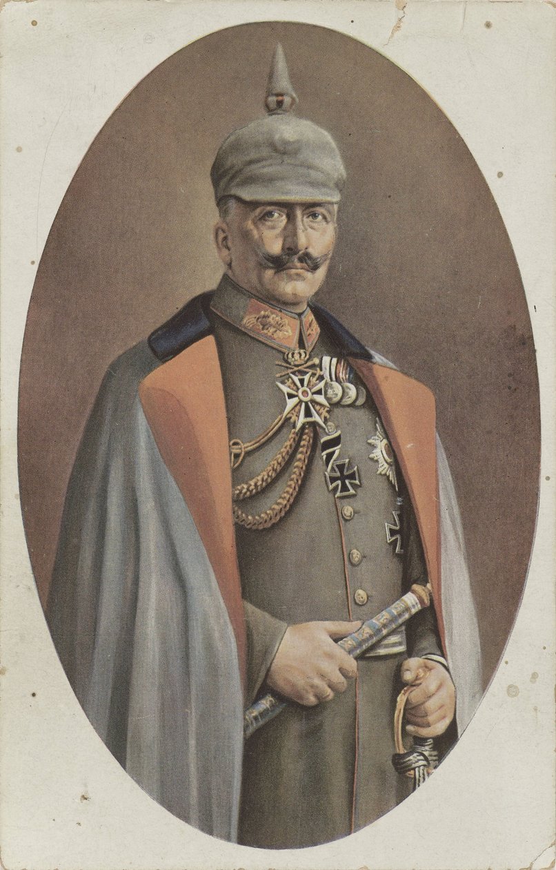 Reproduction of a Painted Portrait of Wilhelm II by R. Grabendorff by Friedrich Bruckmann
