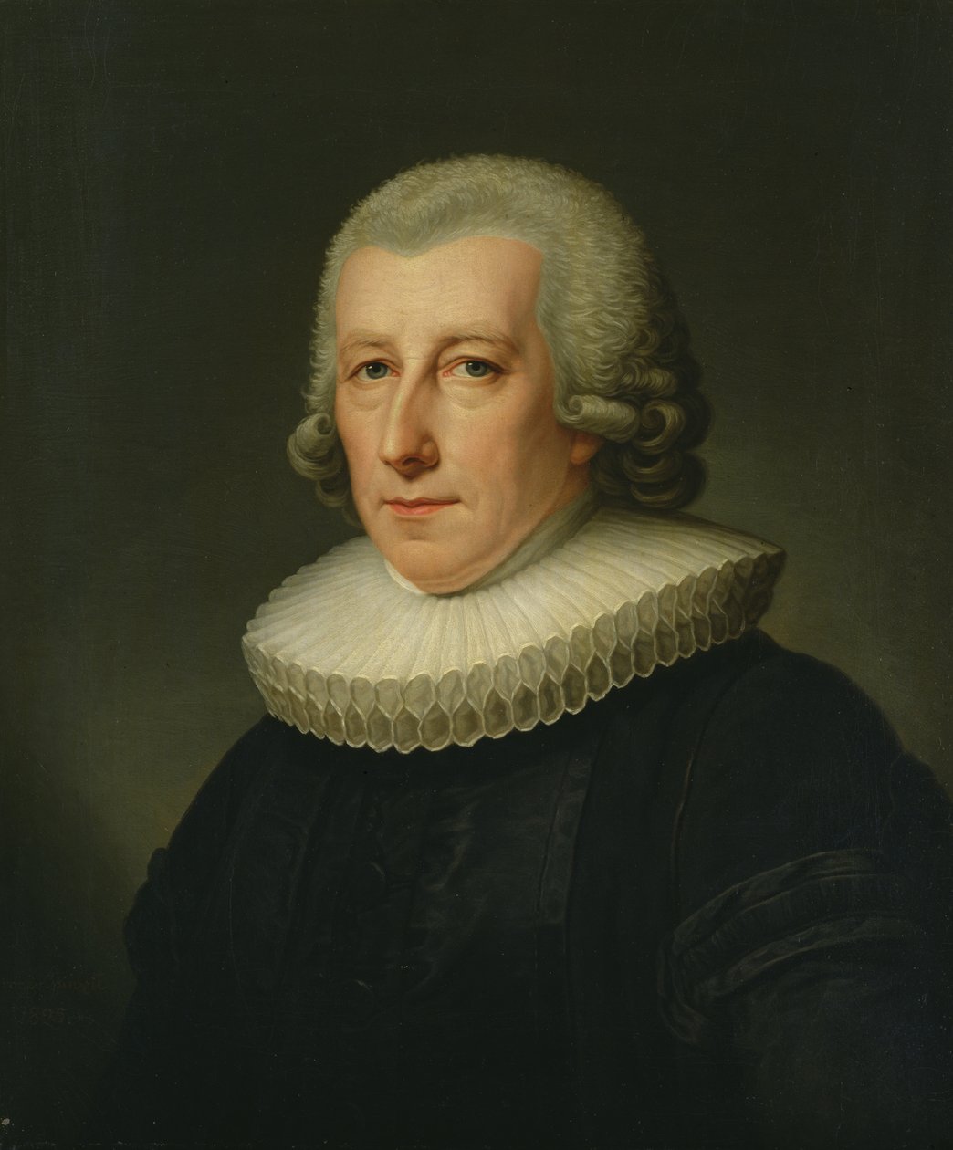 Portrait of Pastor Johann Bernhard Klefeker by Friedrich Carl Groger