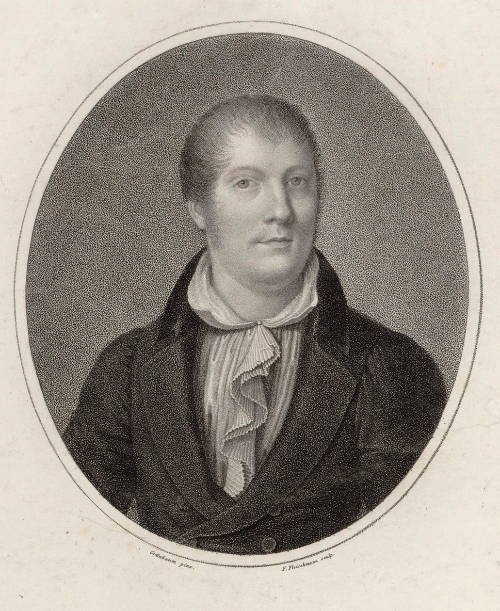 Portrait of the violinist and composer Louis Spohr by Friedrich Fleischmann