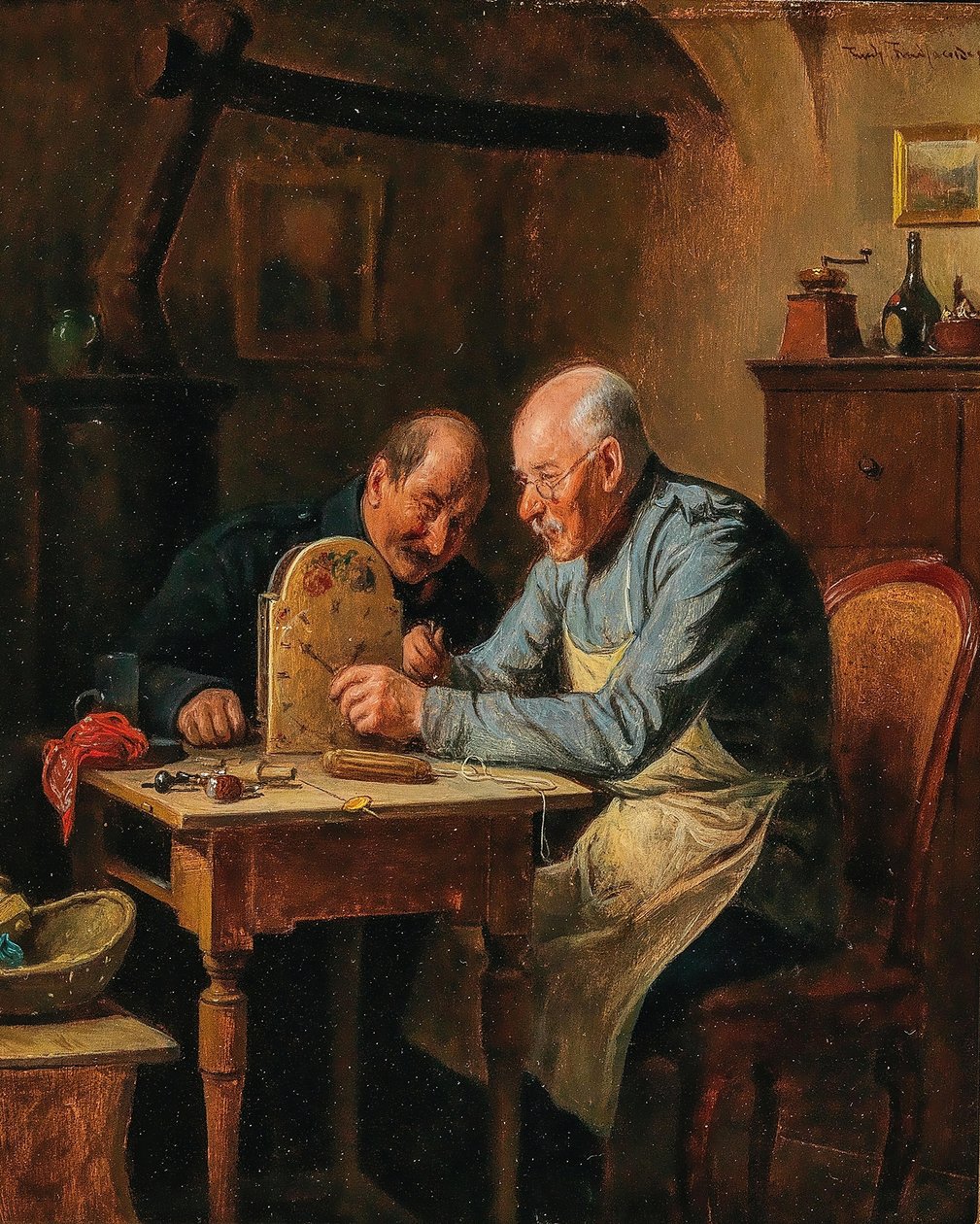 A Difficult Problem (the Watchmaker) by Friedrich Friedlander