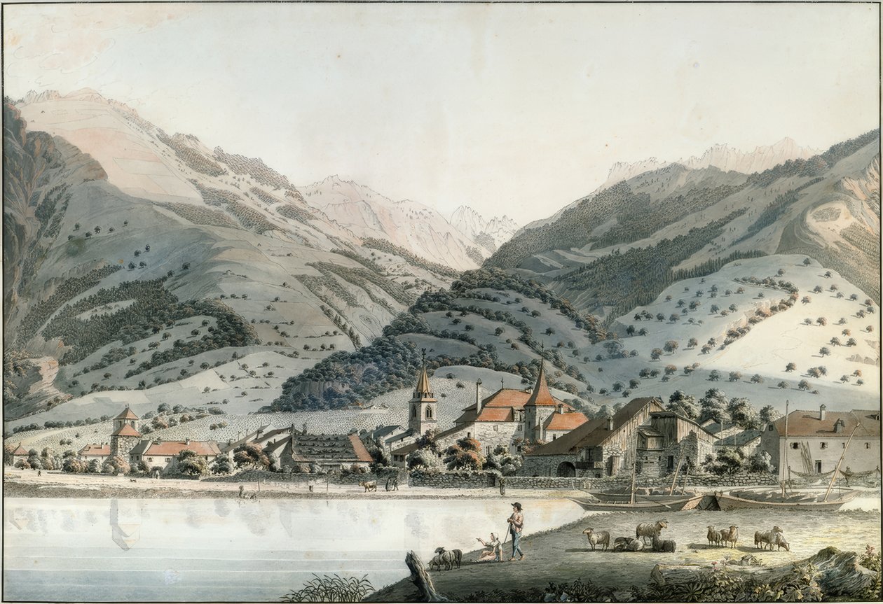 The City of Villeneuve by Friedrich Georg Wexelberg