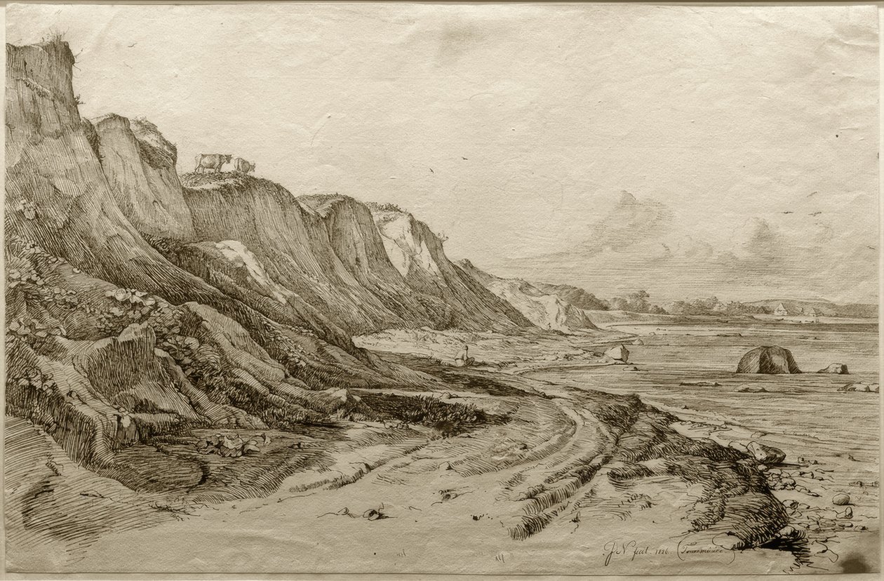 F. Nerly, The Brodtener Shore near Travemünde by Friedrich Nerly