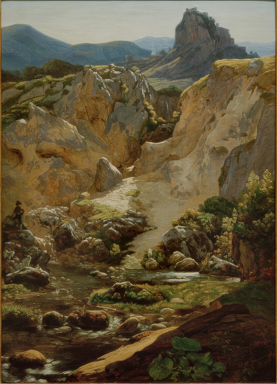Area Below Cervara in the Aequer Mountains by Friedrich Nerly