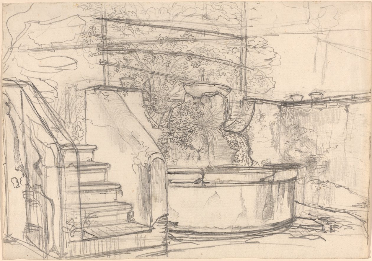 Corner of a Garden Court by Friedrich Salathé