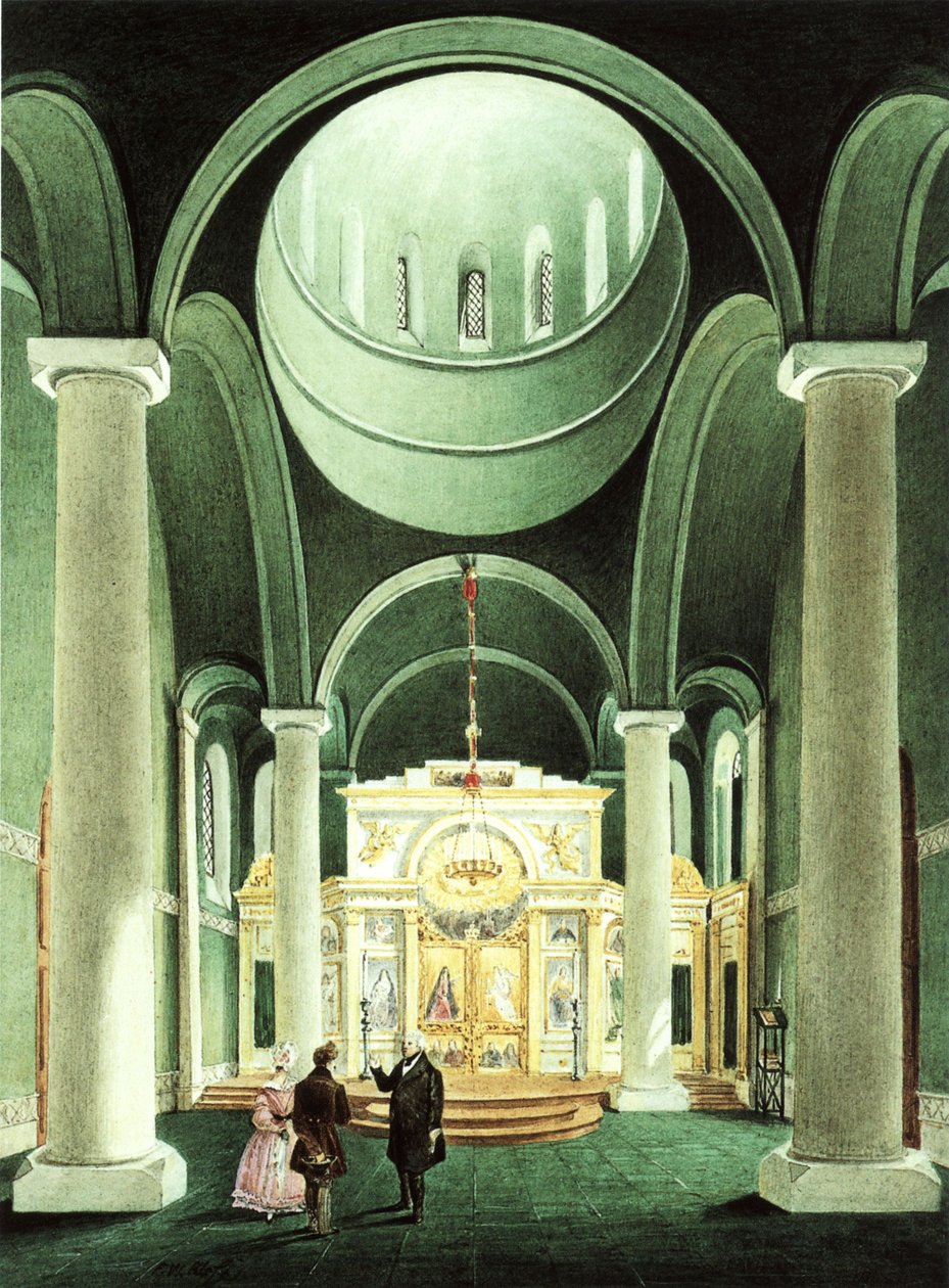 Interior of the Russian Chapel near Potsdam by Friedrich Wilhelm Klose