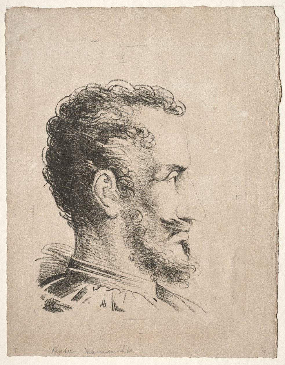 Profile Head by Friedrich Wilhelm Reuter