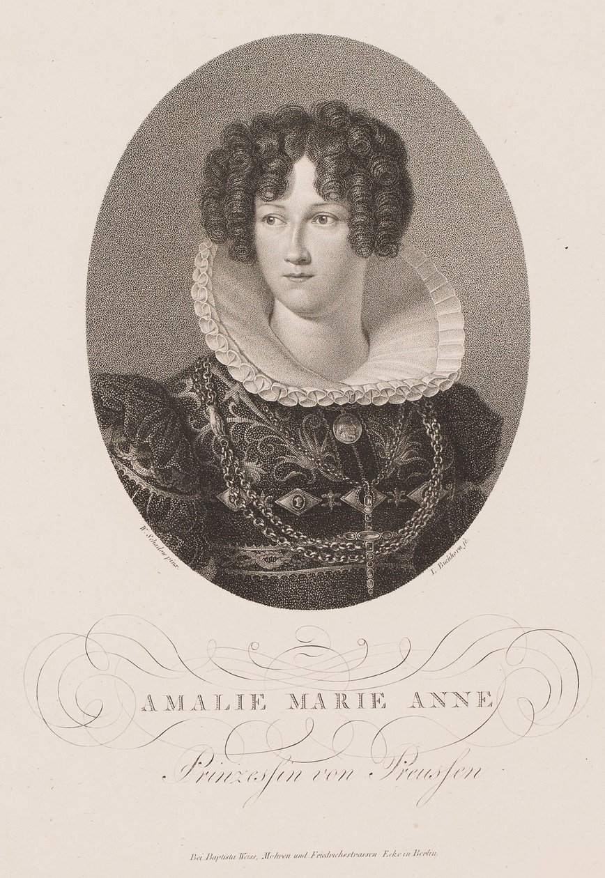 Princess Marianne of Prussia 1785-1846, after 1812 by Friedrich Wilhelm von Schadow