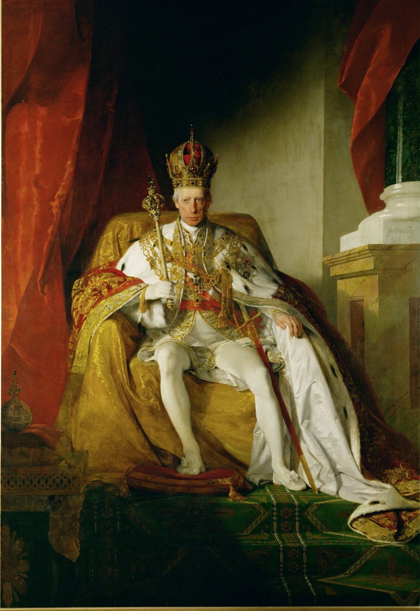 Emperor Franz I in Coronation Robes of the Austrian Empire by Friedrich von Amerling