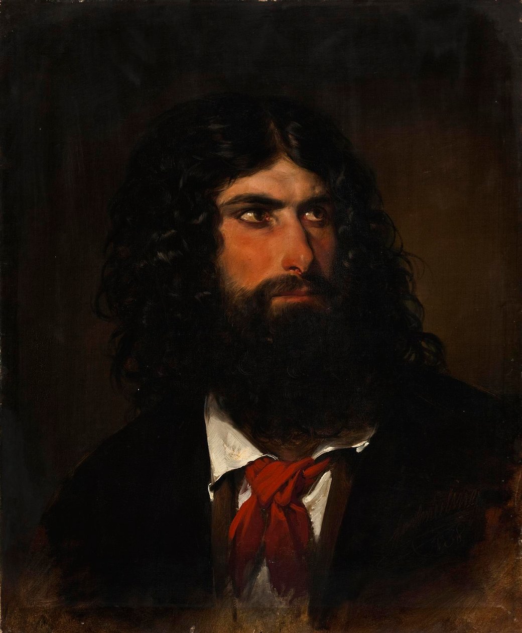 Portrait of a Roman Peasant by Friedrich von Amerling