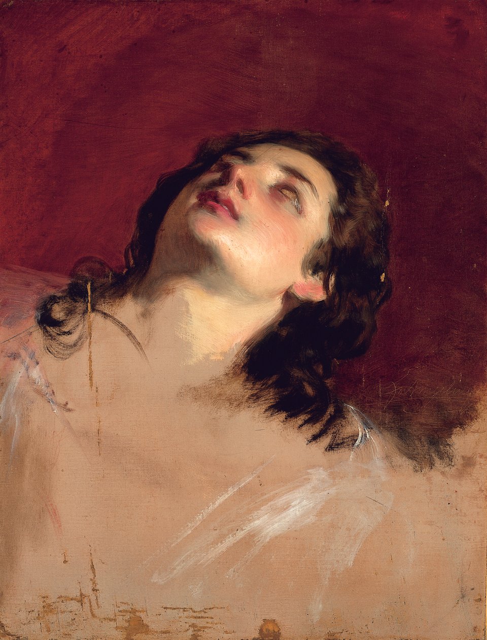 Study of a Head of a Woman by Friedrich von Amerling
