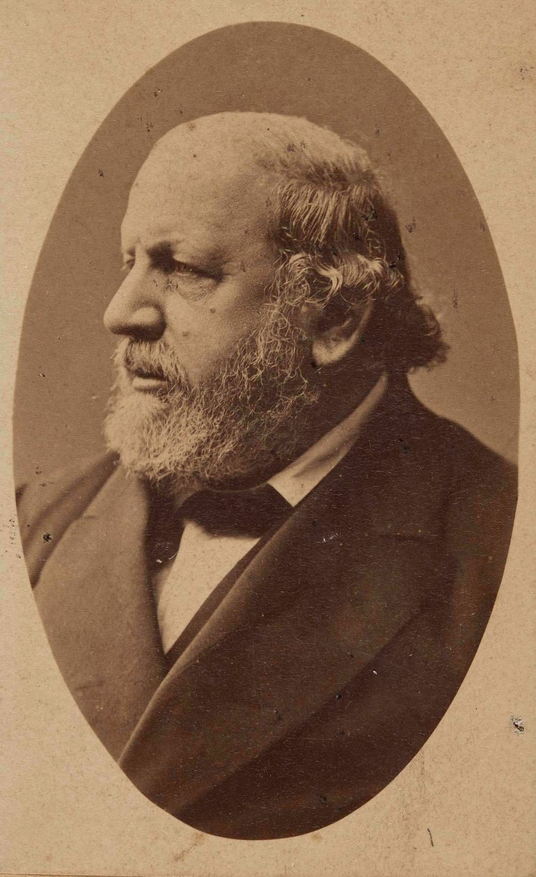 Portrait of the composer Ferdinand von Hiller by Fritz Luckhardt