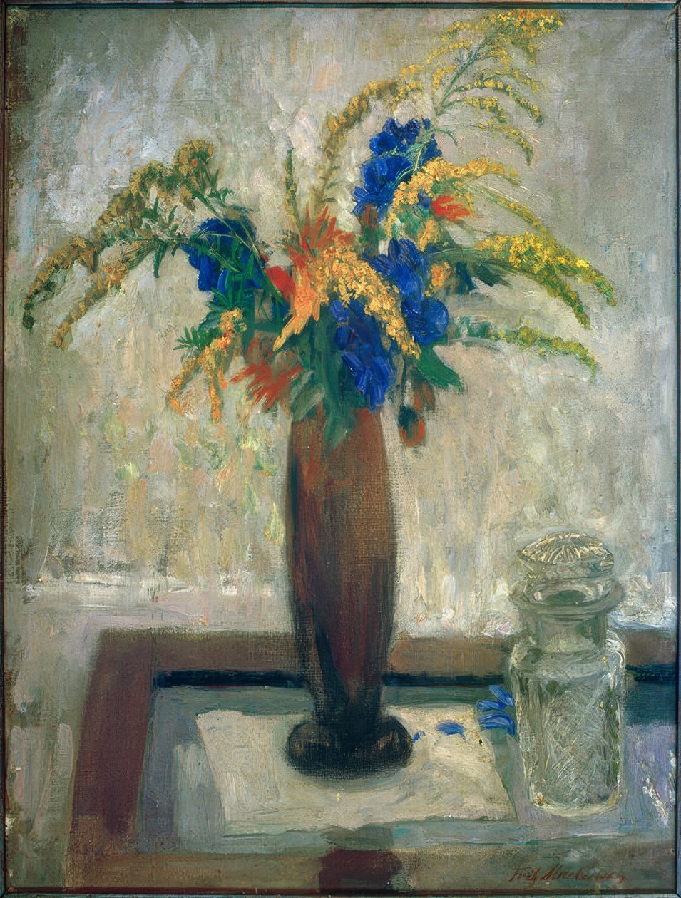 Still Life with a Bouquet of Meadow Flowers by Fritz Mackensen
