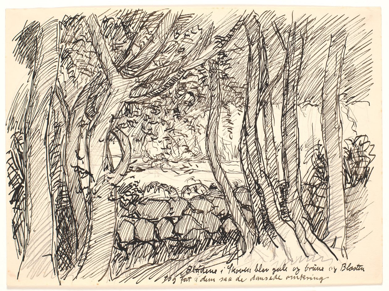 The Leaves in the Forest Turned Yellow and Brown... by Fritz Syberg