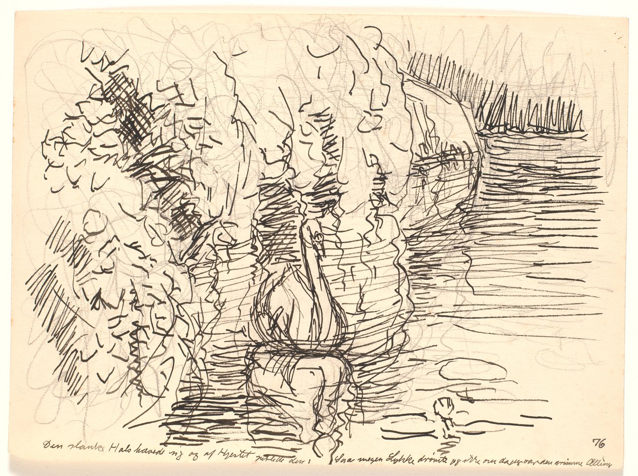 The Slender Neck Raised... by Fritz Syberg