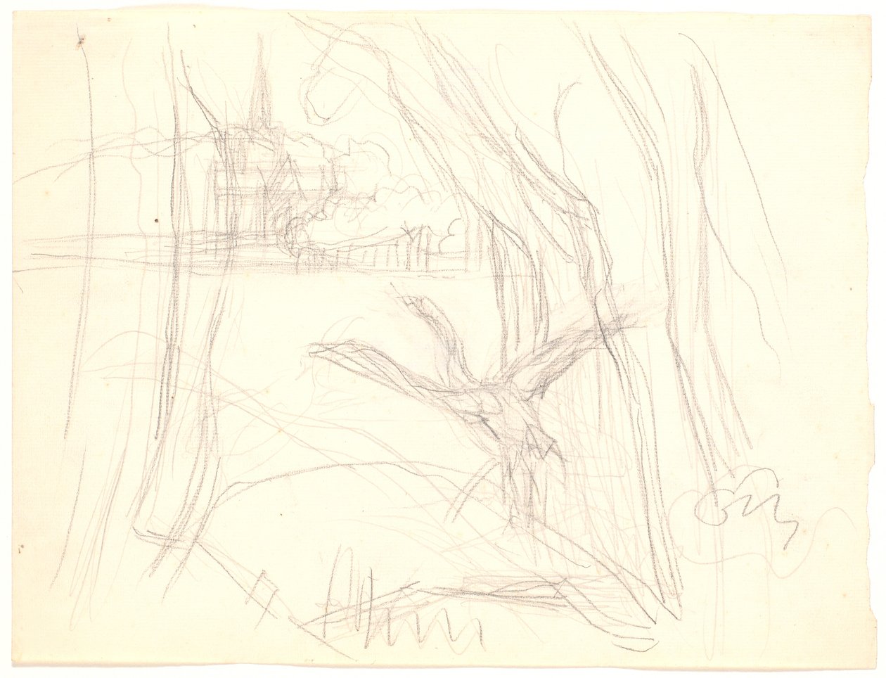 Landscape with a Swan Taking Off by Fritz Syberg