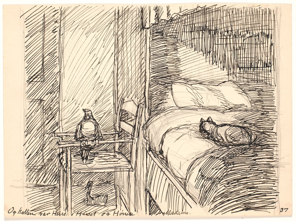 And the Cat was Master in the House and the Hen Madame by Fritz Syberg
