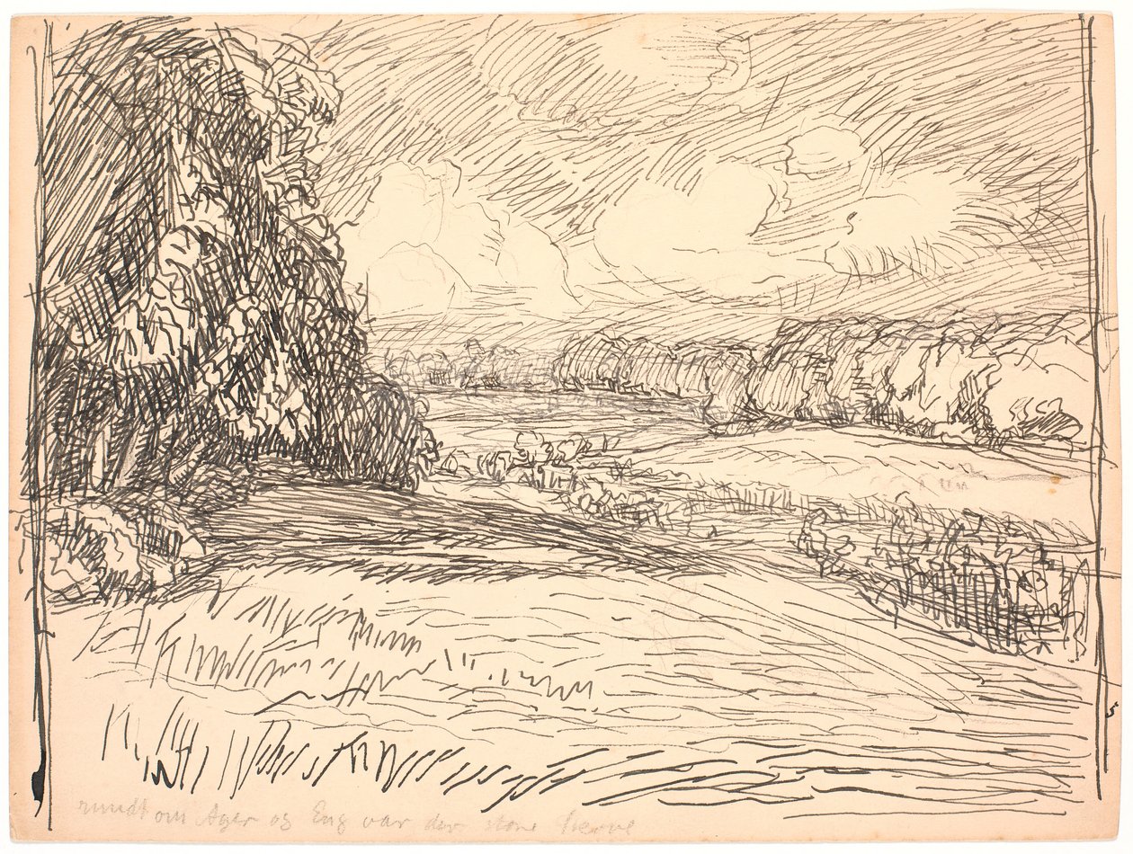 Around Field and Meadow Were Great Forests by Fritz Syberg