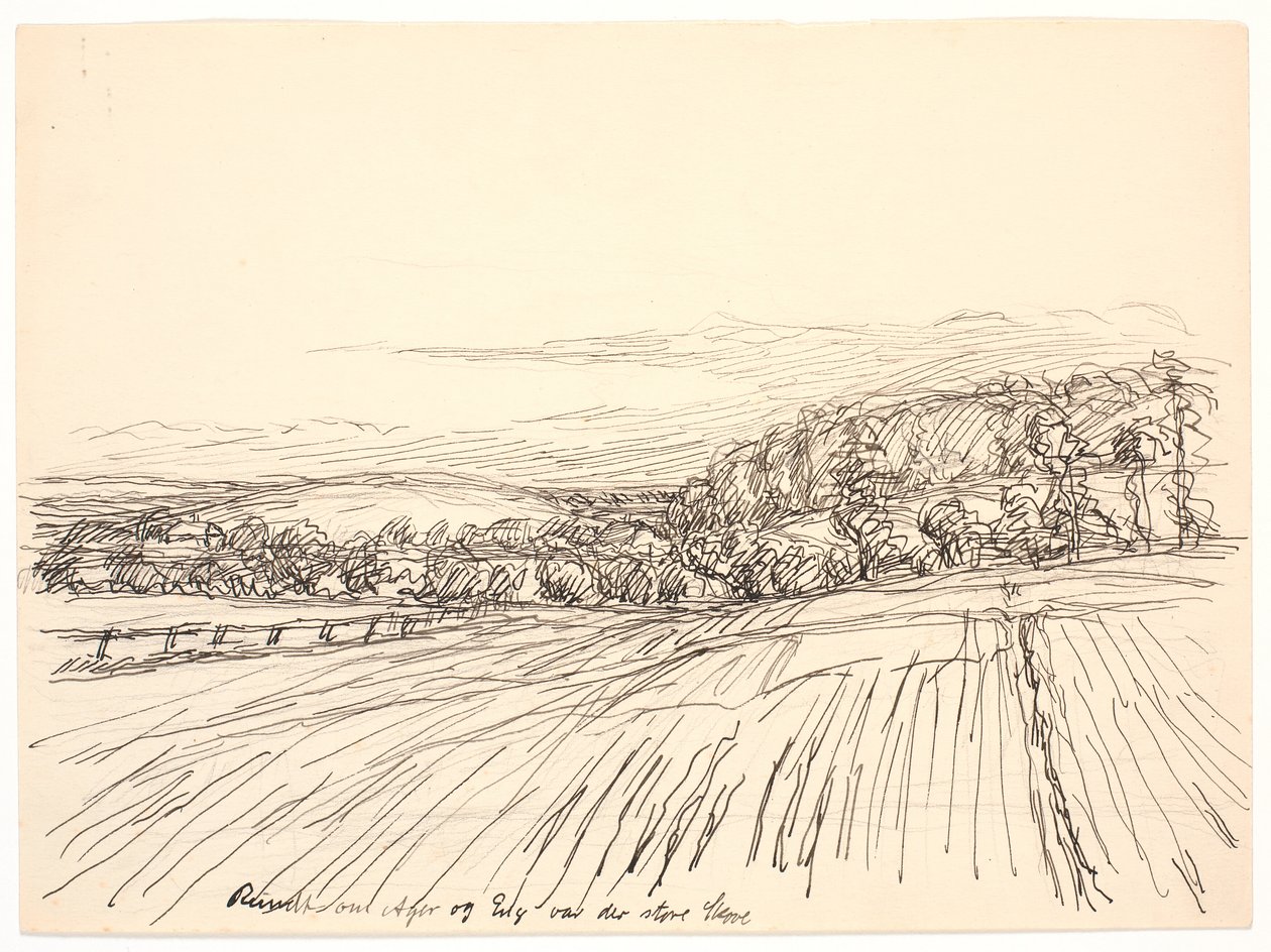 Around Field and Meadow were Large Forests by Fritz Syberg
